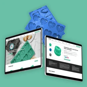 Website development for a business card manufacturer of silicone molds Profsil