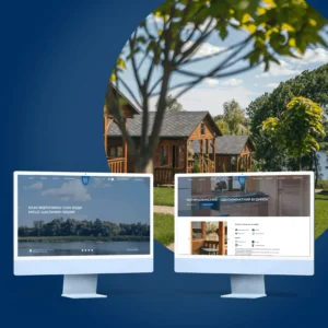 Business card website development for the Blue Waters recreation center